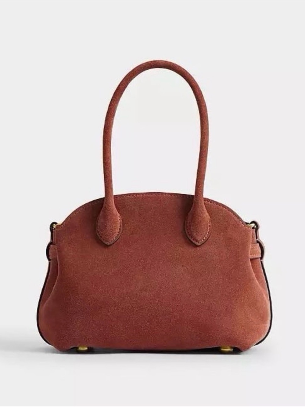 Coach Soft Empire Carryall Bag 21 in Brass/Clay Suede & Refined Calf Leather NWT - Picture 7 of 16